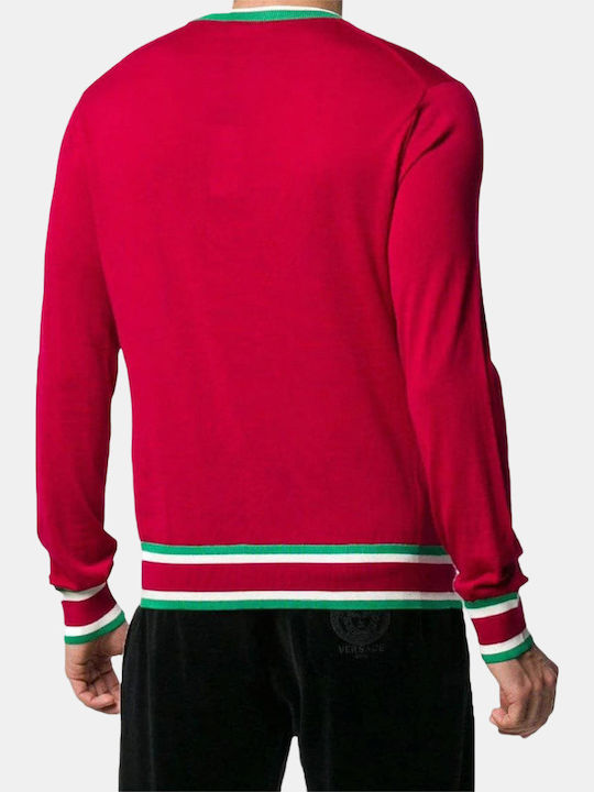 Dolce & Gabbana Herrenblusen Roter Pullover