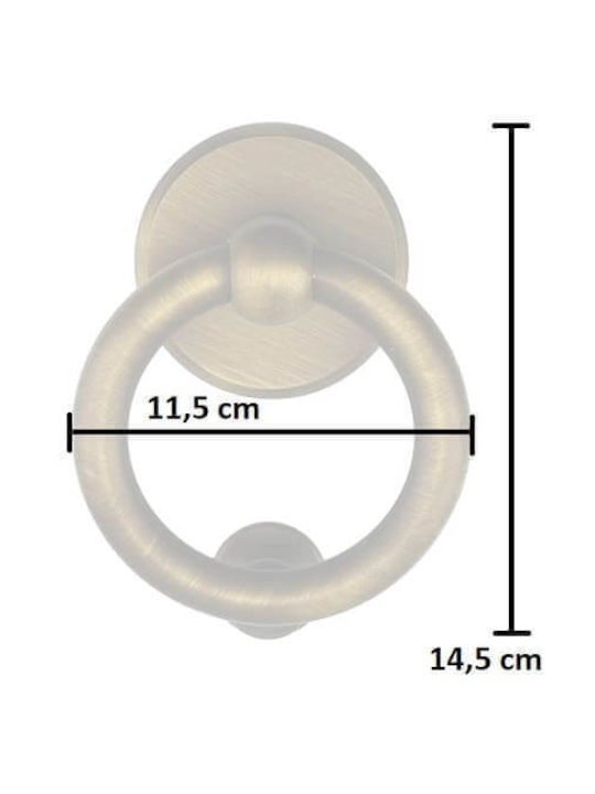 Anello 110B Satin Bronze Front Door Knocker