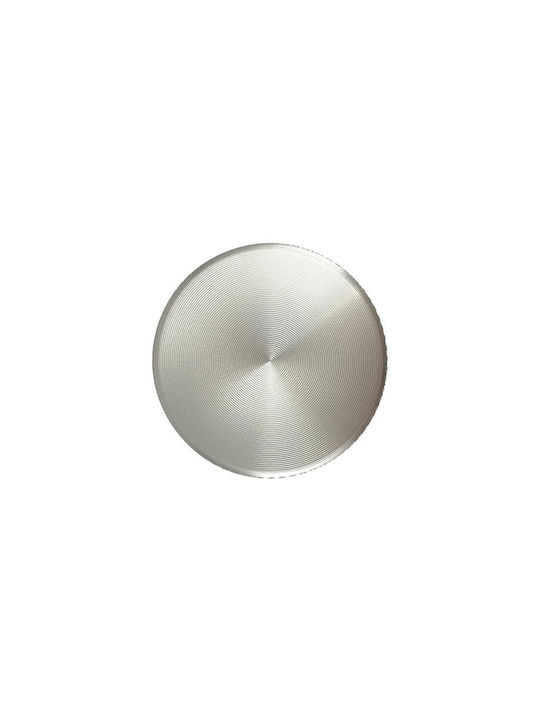 Viefe Buton Mobilier din Metal în Culoare Argintiu Φ38mm 0486038L24 1buc