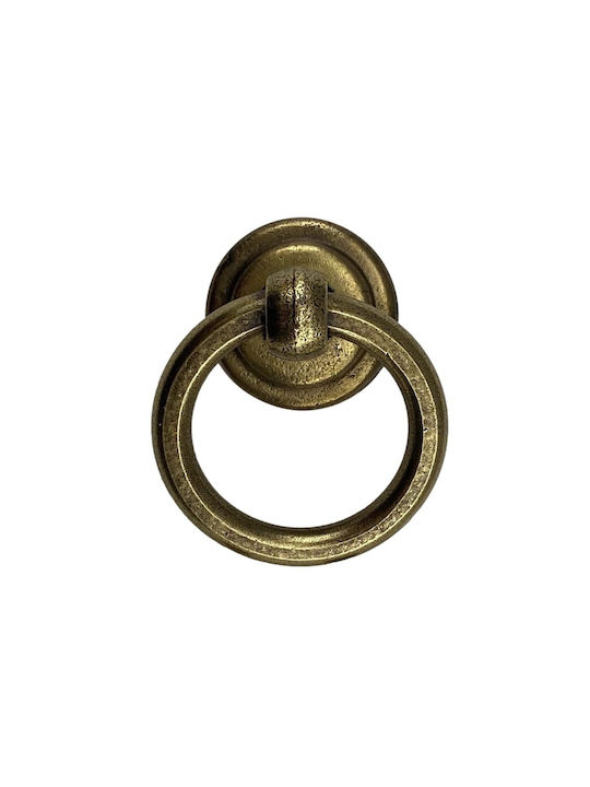 Herrajes Palencia Antik Knopf Möbelgriff aus Metallisch in Gold Farbe 4804-33-ANTIQUE-BRASS 1Stück