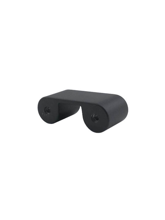 Pamar Handgriff Möbelgriff aus Zamak in Schwarz Farbe 144mm (Zentrenabstand 128mm) 295005 1Stück