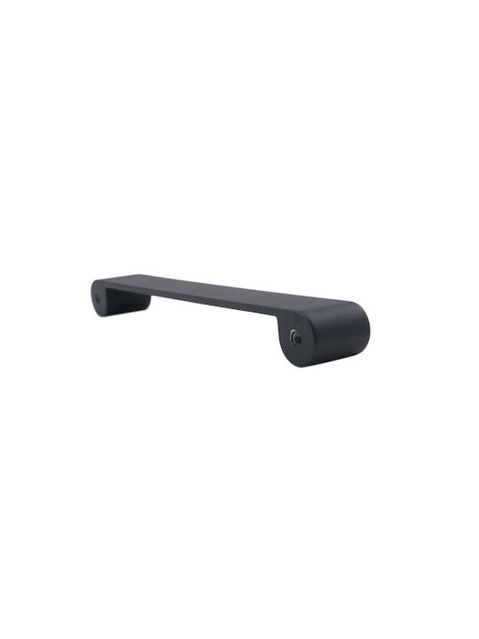 Pamar Handgriff Möbelgriff aus Zamak in Schwarz Farbe 144mm (Zentrenabstand 128mm) 295005 1Stück