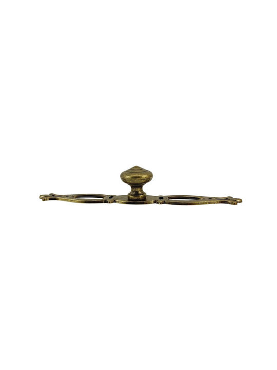 Herrajes Palencia Antik Knopf Möbelgriff aus Metallisch in Gold Farbe 155mm 4412-4525-155-ANTIKE 1Stück