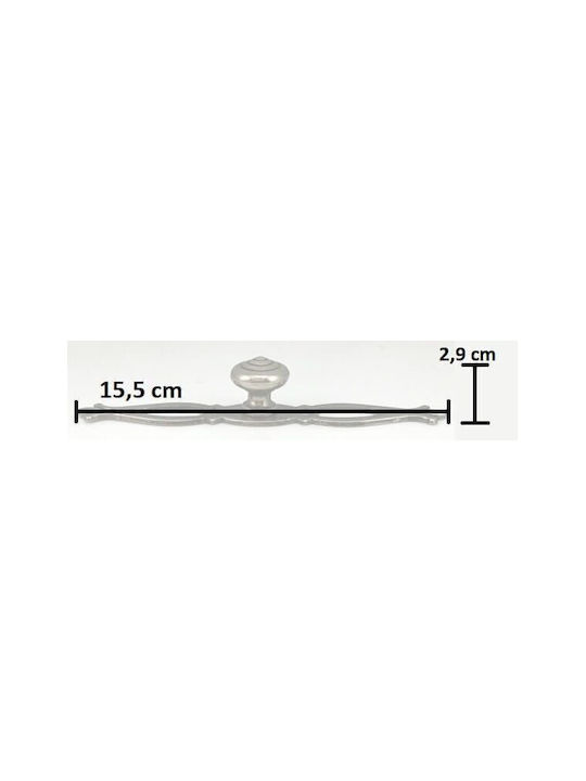 Herrajes Palencia Antik Knopf Möbelgriff aus Metallisch in Gold Farbe 155mm 4412-4525-155-ANTIKE 1Stück