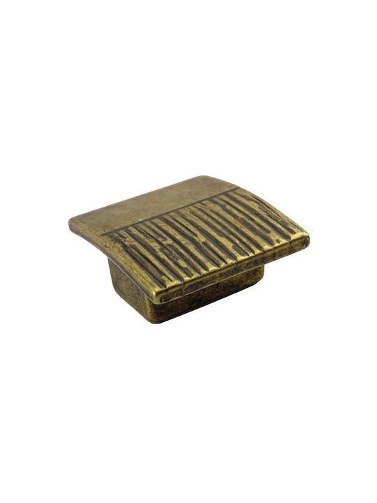 Herrajes Palencia Antik Handgriff Möbelgriff aus Metallisch in Gold Farbe 60mm (Zentrenabstand 32mm) 410325 1Stück