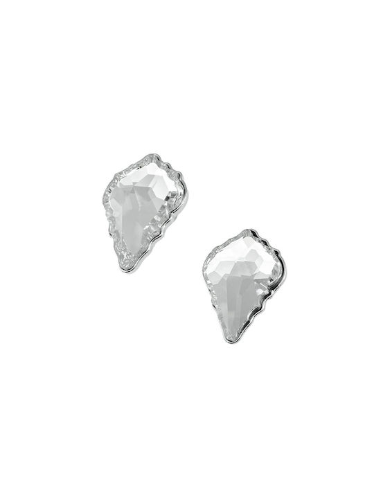 Buton Mobilier din Cristal în Culoare Argintiu 353602 1buc