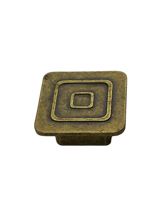 Herrajes Palencia Antik Knopf Möbelgriff aus Metallisch in Gold Farbe 410341 1Stück