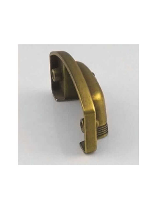 Pamar Antik Handgriff Möbelgriff Bündiger Griff aus Metallisch in Bronze Farbe 64mm MN-560-64-ANTIQUE-BRASS 1Stück