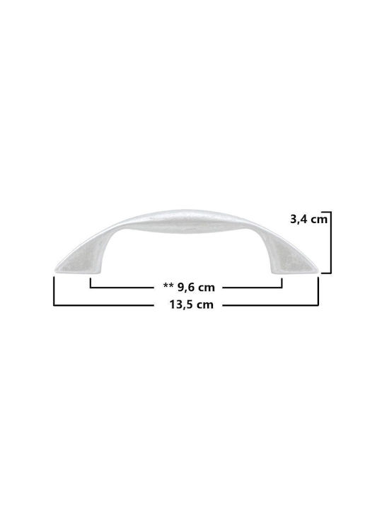 Herrajes Palencia Antik Handgriff Möbelgriff aus Metallisch Antique Black 96mm 35210-96-ANTIQUE-BLACK 1Stück