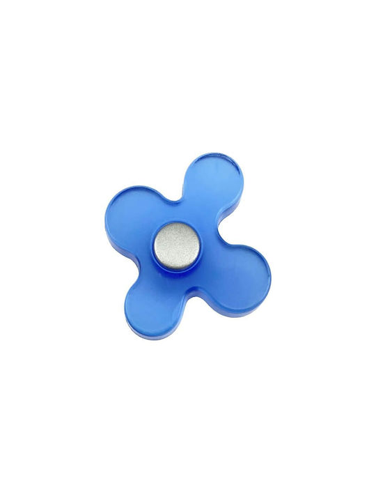 Rei Rei 121 Copii Buton Mobilier din Metal în Culoare Albastru Φ49mm 121-49-BLUE 1buc