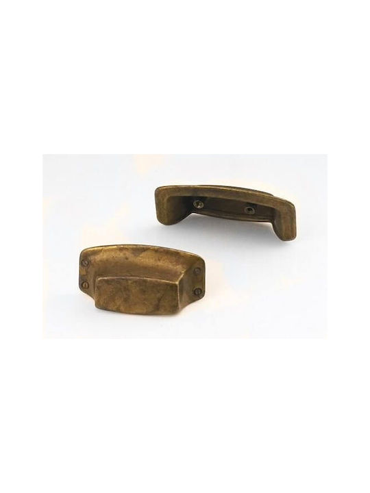 Flush Furniture Handle External Besana 1239 032mm Rust