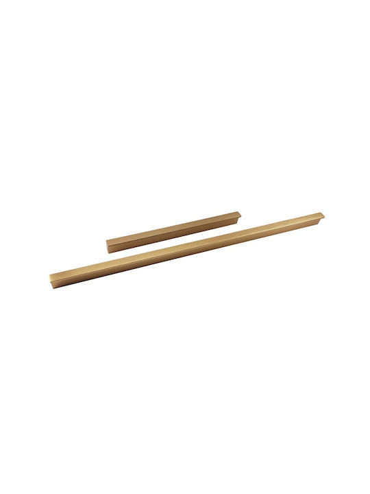 Mâner Pentru Mobilier Viefe Angle 0077 L29 Bronz Închis Periat Centre 256/320mm Lungime Totală 400mm