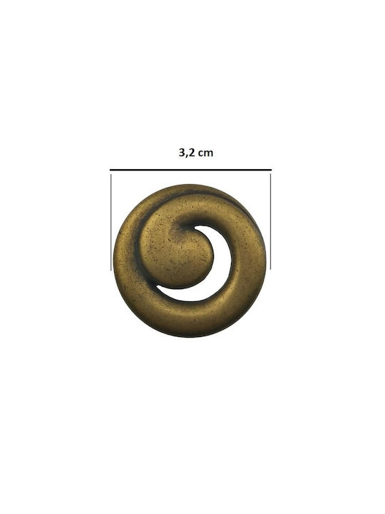 Möbelgriff Besana 2367 Antik Florence Bronze Durchmesser 32mm