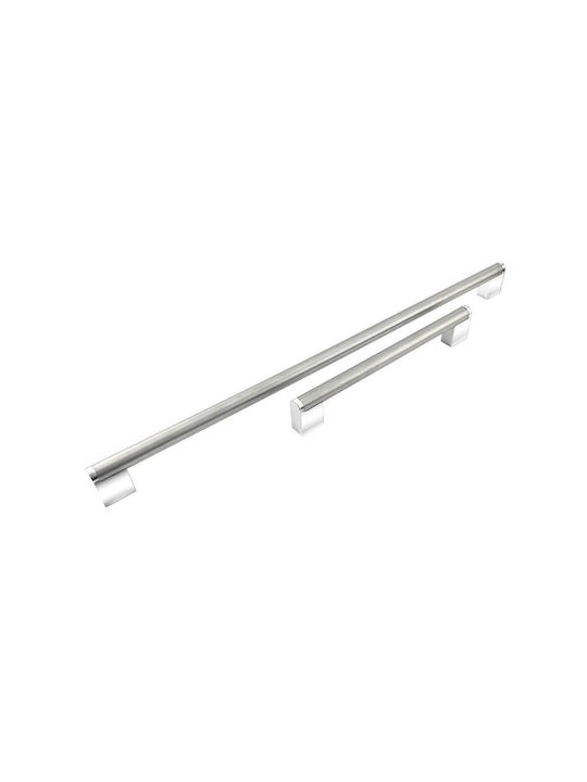Λαβή Επίπλων Perfect 512 Φ14mm Ματ Νίκελ Χρώμιο 288mm