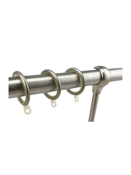 Bară Metalică Pentru Perdele Fs Home A04 Diametru 25mm Mat Nichel Crom Single 120 Cm