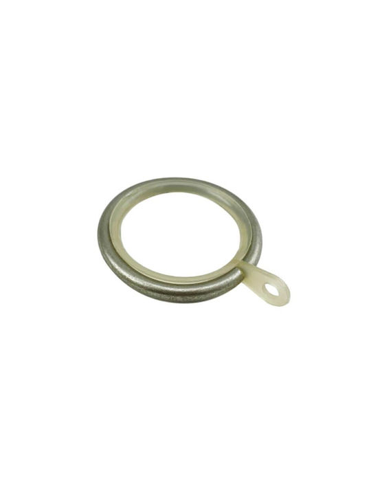 Metallic Curtain Pole Fs Home A03 Ø25mm Matte Nickel Crystal Single 160 Cm