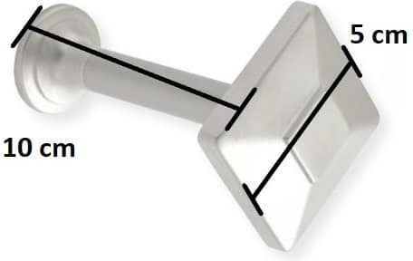 Viometale Νο 29 Holdback Perete din Metal Nichel mat 1buc
