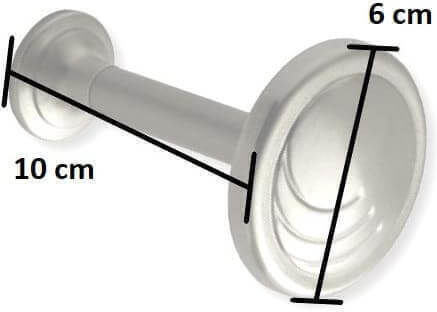Viometale Νο 26 Holdback Perete din Metal Nichel mat 1buc