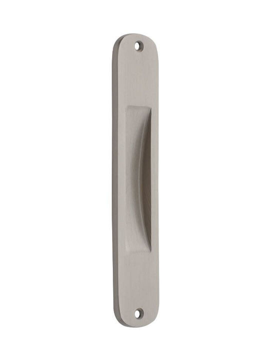 Zogometal 219 Türdrücker ohne Loch Nickel Matt 178mm (Lochabstände 162mm) 219