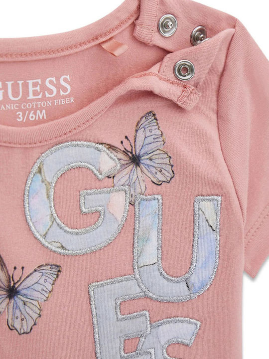 Kids Clothing Set with Leggings Summer 2 Pieces Pink
