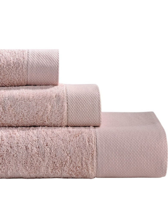 Down Town Home Πετσέτα Χεριών Dusty Pink Βάρους 600gr/m²