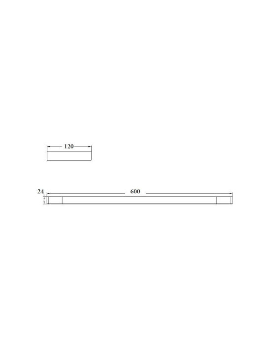 Sparke Palmia 12 Rail Баня Двойна Подов с винтове ​60x60см Черен