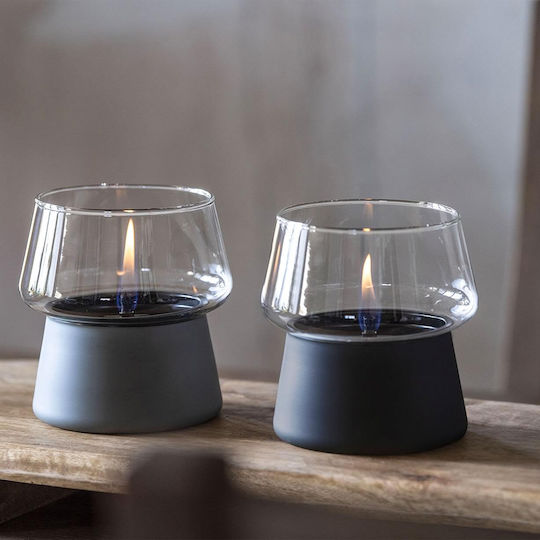 Tenderflame Desktop Bioethanol Fireplace Indoor Outdoor Black 12x13.5cm