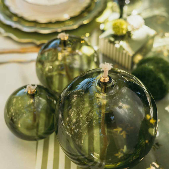 Beauty Home Decorative Candle Lena Ball Green 12.5x13cm