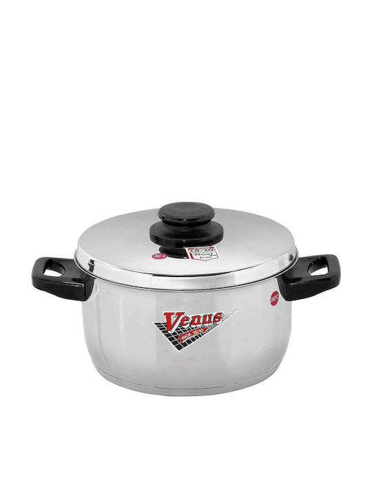 Venus Deep Stainless Steel Pot 3.1lt / 18cm