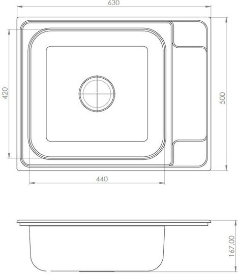 Fortinox 107-26150-110 Ένθετος Inox Σατινέ Μ63xΠ50cm Ασημί Fortinox 107-26150-110 Ένθετος Inox Σατινέ Μ63xΠ50cm Ασημί