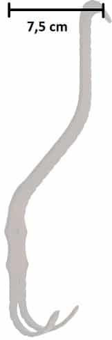 Galbusera Antike Wandhalterung Metall 2 Haken Kupfer 4.4x7.5x23.2cm