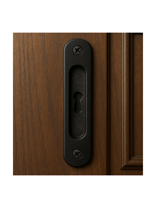 Finetto Mâner ușă cu gaură de cheie Inox 102-1139###NIK