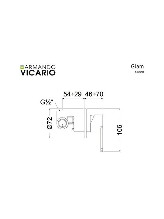 Armando Vicario Glam für Dusche 1 Ausfahrt