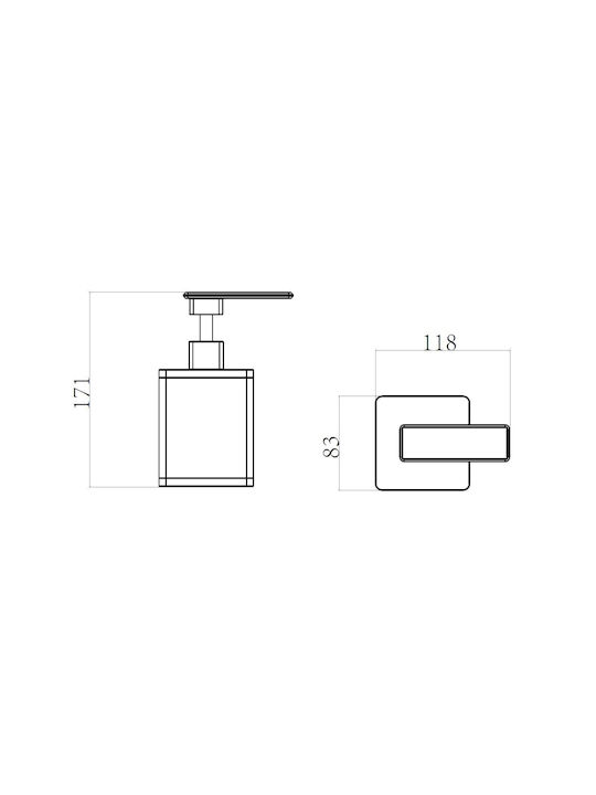 Sparke Dispenser Μεταλλικό Μαύρο