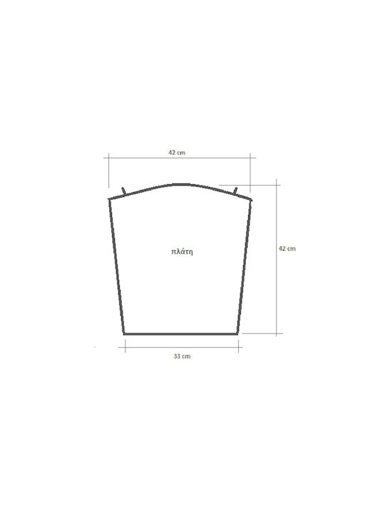 Be Comfy Pernă Scaunului De Grădină Waterproof Cu Spătar Rustic Roșu Titian Spătar 42x42cm