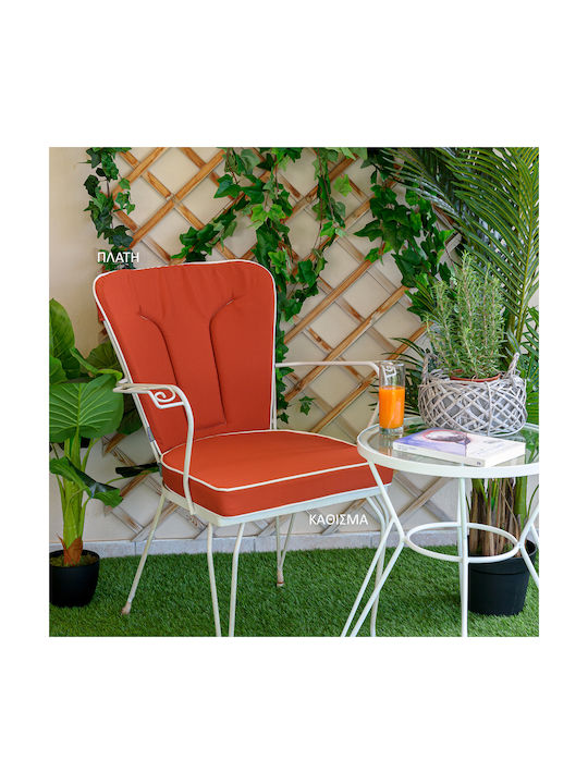 Fer-Forge Be Comfy Titian 607 Chair Cushion Ceramic Seat 45 X 44 X 5