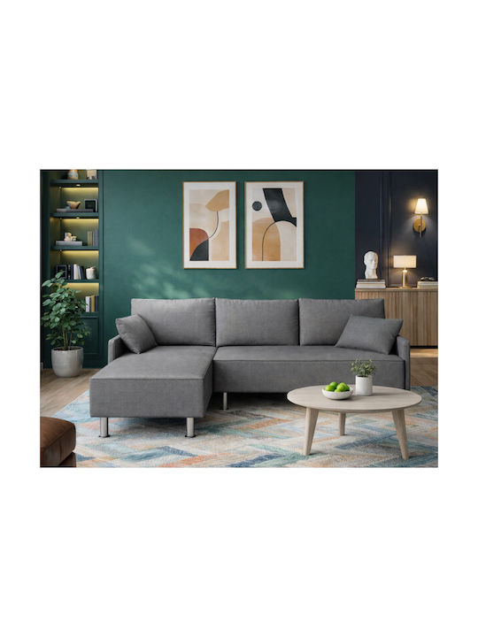 Luna Ecke Sofa mit Umkehrbarer Winkel Graue 200x126x97cm
