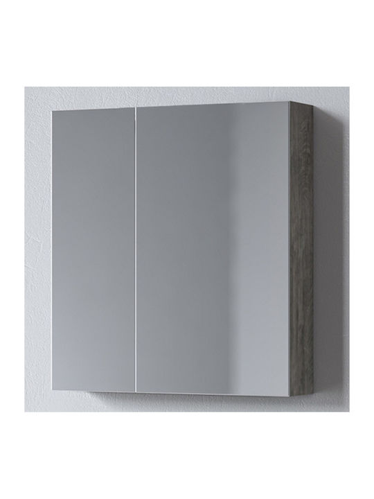 Martin Omega 75 Rectangular Bathroom Mirror made of Particle Board with Cabinet 74x65cm Berlin