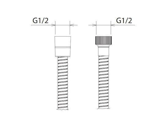 La Torre Elle Σπιράλ Ντουζ Inox 150cm Χρυσό