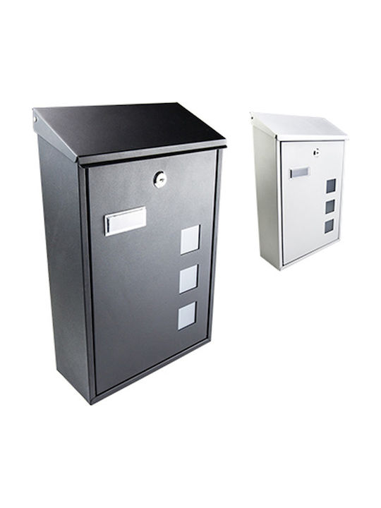 FFG Outdoor Mailbox Metallic in Silver Color 40x25.3x11cm