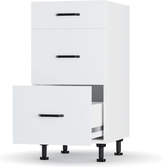 Modest Kitchen Floor Drawer Unit White 40x48x82pcs