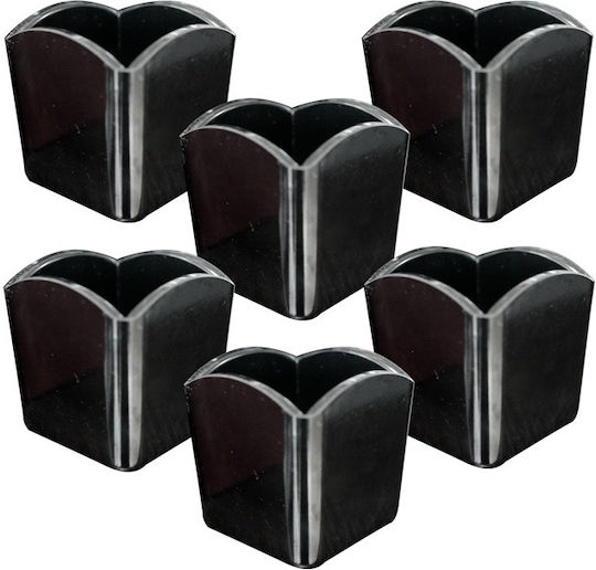 Quadratischer Melamin-Zuckerpäckchenhalter Raki 6,5x6,5x6,5cm Schwarz