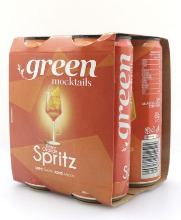 Green Moctails Orange Spritz 330ml Χωρίς Αλκοόλ Χωρίς Ζάχαρη