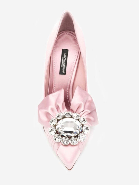 Dolce & Gabbana Дамски Обувки на Ток от Кожа Розови