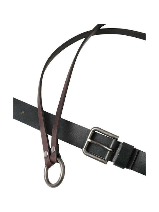 Herren Gürtel Leder Schwarz