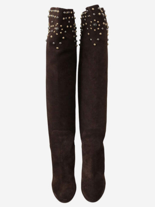 Dolce & Gabbana Wildleder Damenstiefel Braune
