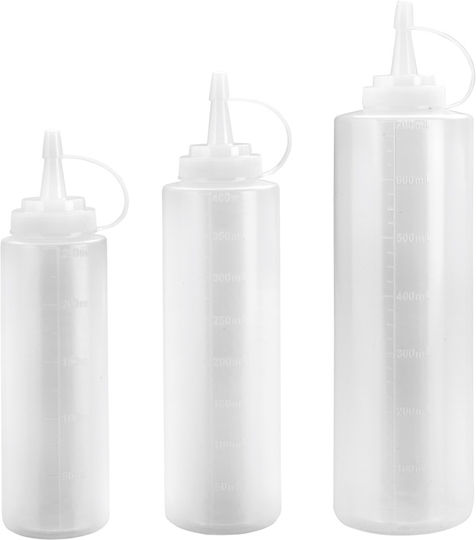 Ibili Graduated Sauce Bottle Plastic 750 Ml White