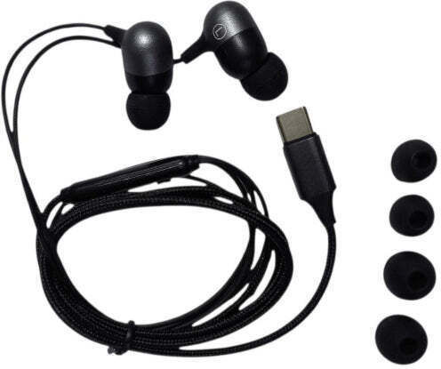 Awei M55 In-ear Handsfree Ακουστικά με Βύσμα USB-C Μαύρο