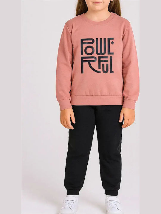 Kids Sweatpants Set Pink