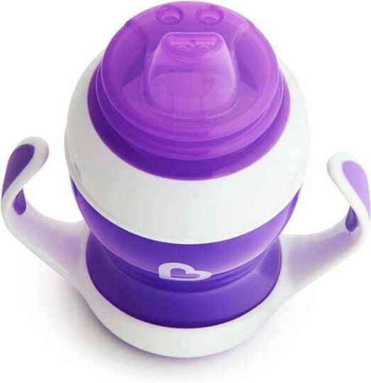 Munchkin Gentle First Cup Training Sippy Cup Plastic with Handles Purple for 4m+ 118ml